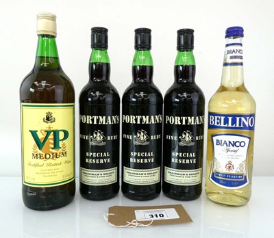 Lot 310 - 5 bottles, 3x Portman's Chairman's Select...