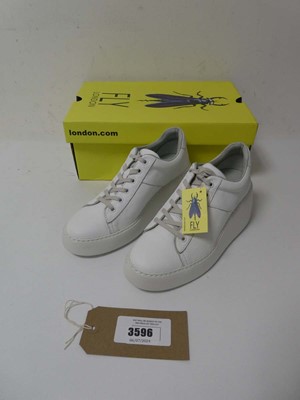 Lot Boxed pair of Fly London platform trainers,...
