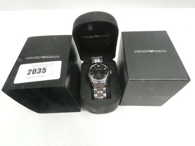 Lot 2035 - Emporio Armani AR0860 wristwatch (broken strap)
