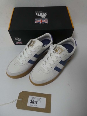 Lot Boxed pair of Gola trainers, white/purple, UK 5