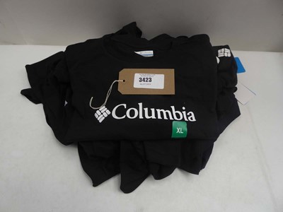 Lot 9 black Colombia t-shirts in mixed sizes