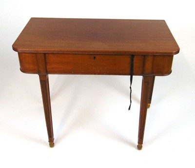 Lot 7 - An early 20th century mahogany silver table,...