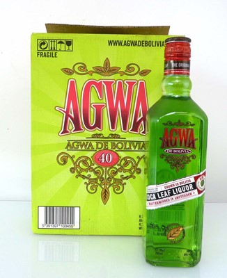 Lot 313 - A box of 6 bottles of AGWA De Bolivia Coco...