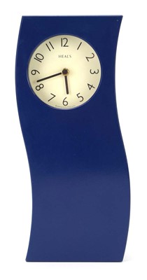 Lot 53 - A 1990's Heals timepiece with a blue wavy body,...