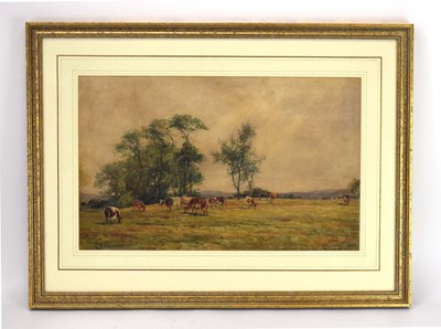 Lot 57 - James Aumonier (1832-1911), Cattle in a field,...