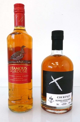 Lot 77 - 2 bottles, 1x Courtney Blended Scotch Whisky...