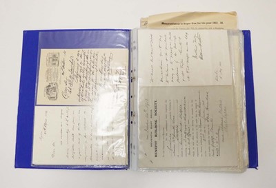 Lot 215 - Four folders containing a large quantity of...