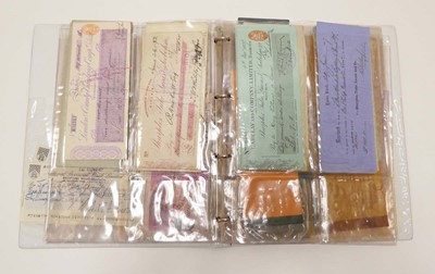 Lot 217 - A folder containing various signed and stamped...