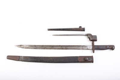 Lot 75 - Enfield 1907 SMLE Pattern bayonet, together...