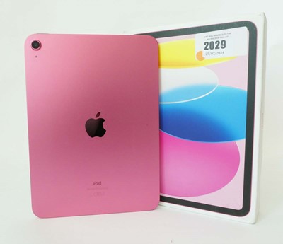 Lot 2029 - iPad 10th Gen 64GB A2696 Pink tablet with box...