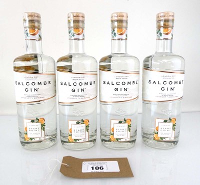 Lot 106 - 4 bottles of Salcombe London Dry Gin Start...