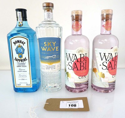 Lot 108 - 4 bottles, 2x Wabi Sabi Sakura Japanese Craft...