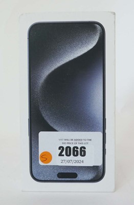 Lot 2066 - *Sealed* iPhone 15 Pro Max 256GB Black Titanium