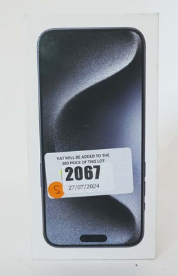 Lot 2067 - *Sealed* iPhone 15 Pro Max 256GB Black Titanium