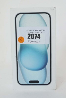 Lot 2074 - *Sealed* iPhone 15 128GB Blue