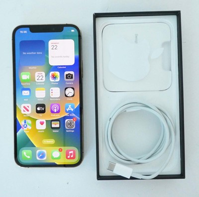 Lot 2087 - iPhone 12 Pro 256GB Gold with box and cable