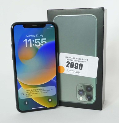 Lot 2090 - iPhone 11 Pro 64GB Midnight Green with box and...