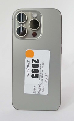 Lot 2095 - iPhone 15 Pro 256GB Natural Titanium