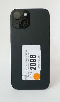 Lot 2096 - iPhone 15 128GB Black Titanium