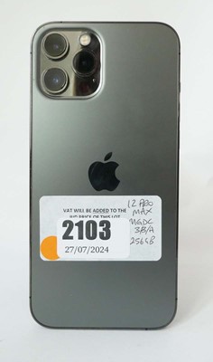 Lot 2103 - iPhone 12 Pro Max 256GB Graphite