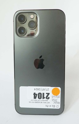 Lot 2104 - iPhone 12 Pro Max 256GB Graphite