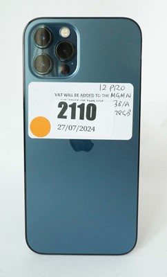 Lot 2110 - iPhone 12 Pro 128GB Pacific Blue