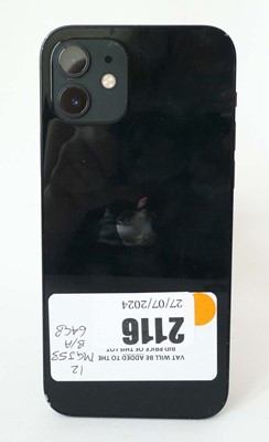 Lot 2116 - iPhone 12 64GB Black