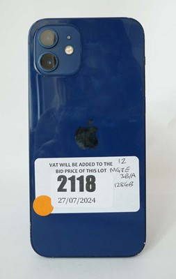 Lot 2118 - iPhone 12 128GB Blue