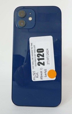 Lot 2120 - iPhone 12 64GB Blue