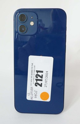 Lot 2121 - iPhone 12 64GB Blue