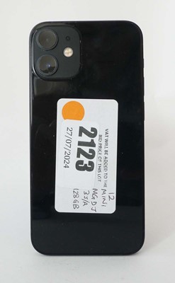 Lot 2123 - iPhone 12 Mini 128GB Black