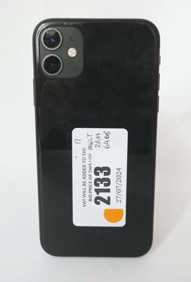Lot 2133 - iPhone 11 64GB Black