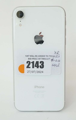 Lot 2143 - iPhone XR 64GB White
