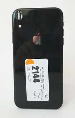 Lot 2144 - iPhone XR 64GB Black