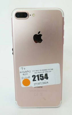 Lot 2154 - iPhone 7 Plus 32GB Rose Gold