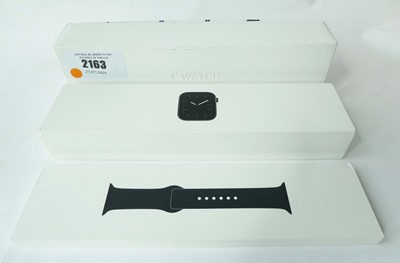 Lot 2163 - Apple Watch Series 5 44mm Space Grey Alu, boxed