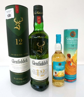 Lot 120 - 2 bottles of Single Malt Scotch Whisky, 1x The...