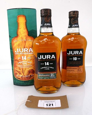 Lot 121 - 2 bottles of Jura Single Malt Scotch Whisky,...