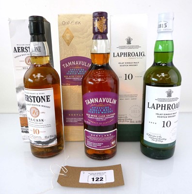 Lot 122 - 3 bottles of Single Malt Scotch Whisky, 1x...