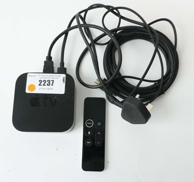 Lot 2237 - Apple TV 4K 1st Gen A1842 with remote, HDMI...