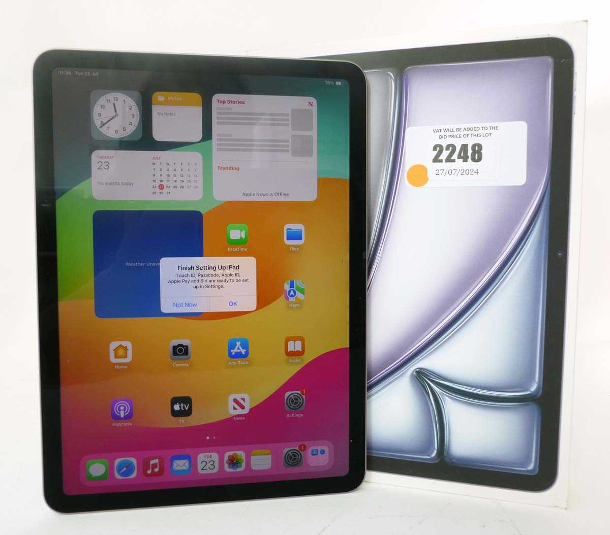Lot 2248 - iPad Air 11" M2 256GB A2902 Space Grey tablet...