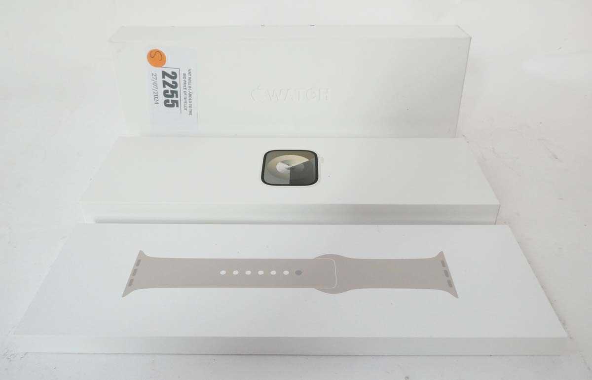 Lot 2255 - *Sealed* Apple Watch Series 9 41mm Starlight Alu