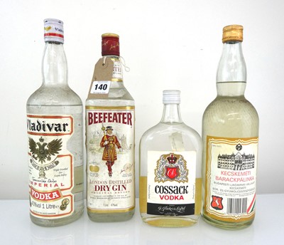 Lot 140 - 4 bottles, 1x Vladivar Imperial Vodka 40% 1...