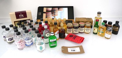 Lot 144 - Approx 56 assorted miniatures including Whisky...