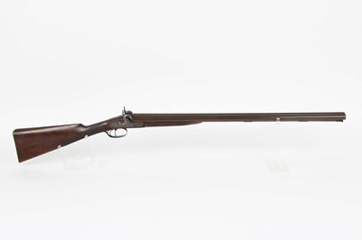 Lot 322 - (S58) 14 bore Percussion Double Sporting Gun...