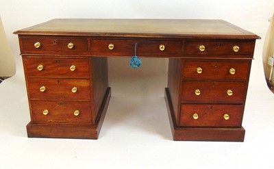 Lot 30 - A late 19th century and later mahogany twin...