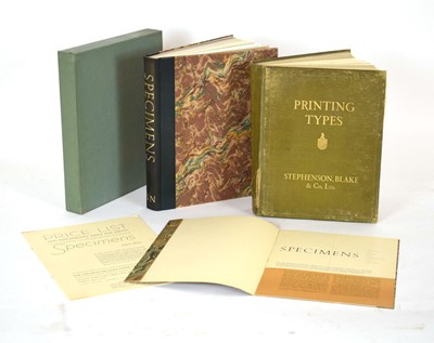 Lot 317 - Stephenson, Blake & Co. Ltd: 'Printing Types',...