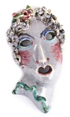 Lot 58 - A 1920/30's miniature mask, possibly an...