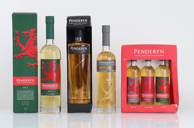Lot 41 - 6 various bottles of Penderyn Single Malt...