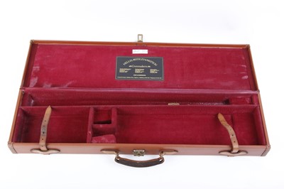 Lot 31 - Brady gun case with red baize lined fitted...